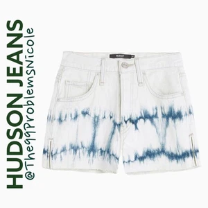 Pantalón corto de tiro alto Hudson Lori en lejía tie dye - Imagen 1 de 10