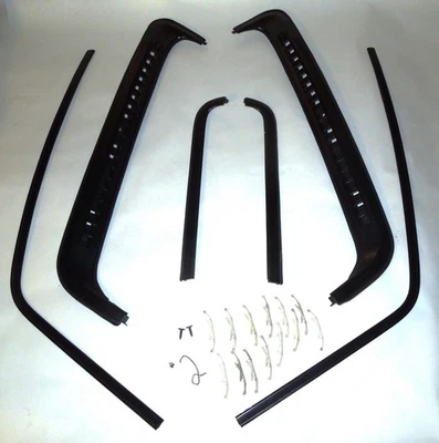 88 89 90 91 Honda Civic WAGON 6 piezas juego OEM cuarto trasero opera ventana moldura R L 2 Foto 1 de 4