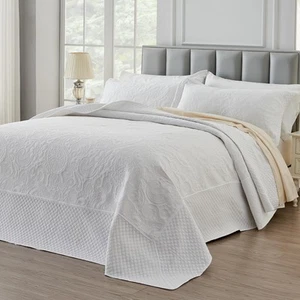 California King Bedspread Set Oversized King Bedspreads 128x120 inches Cal Ki... - Picture 1 of 7