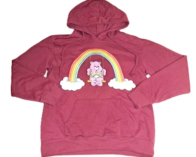 Mujer CARE BEARS Púrpura Algodón Tejido Sudadera MEDIANA Bordada Arco Iris Sudadera Foto 1 de 4