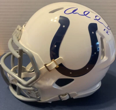 Andrew Luck Autographed Indianapolis Colts Mini Speed Helmet PSA DNA AC36356 - Image 1 of 4