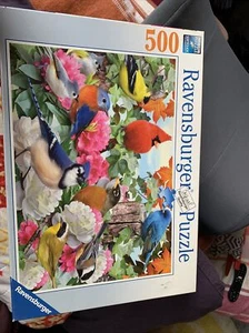 Ravensburger Garden Birds Scene Premium Puzzle - 500 Piece, No. 14 223 1, New - Picture 1 of 9