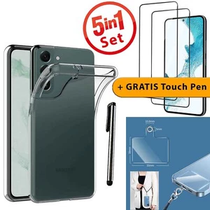 Silikonhülle Glas Folie Handy Hülle Silikon Case Cover Schutzhülle Handy Tasche - Bild 1 von 12