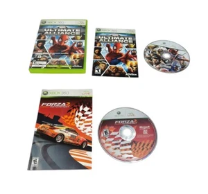 Marvel Ultimate Alliance Forza 2 Paquete Combo Microsoft Xbox 360 PROBADO EN CAJA - Imagen 1 de 5