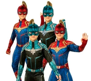 Kind Captain Marvel Held oder Kree Superheld Kostüm DC Mädchen Film Halloween - Bild 1 von 5