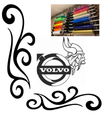 Calcomanías de camión Volvo x 2. Pegatina gráfica con ventana de furgoneta 15 COLORES. ENVÍO GRATUITO - Imagen 1 de 4