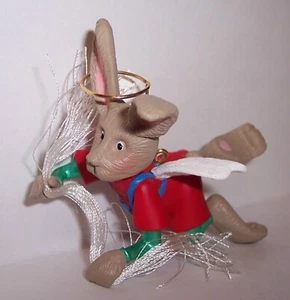 1994 ANGEL HARE - Bunny Angel Trimming Tree with Angel Hair Hallmark  Ornament - Picture 1 of 4