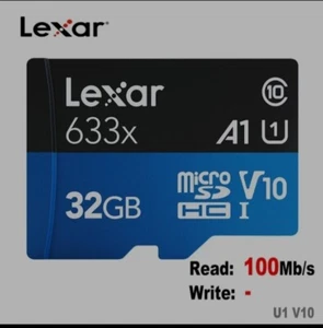 Lexar Miro SD 32GB Memory Card High Performance Class 10 SD Card - Picture 1 of 2