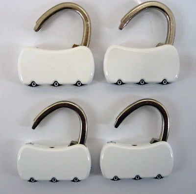 3 Dial Combination Mini Locks Lot of 4 - Image 1 of 4