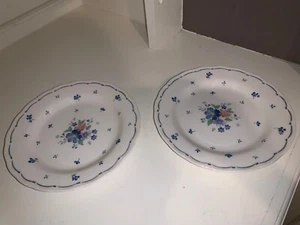 Nikki Dauphine Provincial Drsigns 2 Bread and Butter Plates - Picture 1 of 2