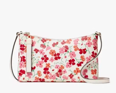 NWT Kate Spade Sadie Sunny Floral Printed Crossbody Pink Multi  KG469 $259 - Image 1 of 4