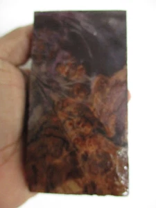 Maple Burl Stabilized Blank- 1 3/8 x 2 1/4 x 4 1/4" - stabilized box mod - 5788 - Picture 1 of 4