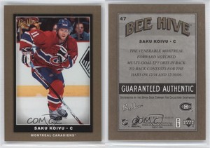 2006-07 Upper Deck Bee Hive Gold Saku Koivu #47