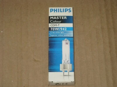 Philips Master Colour CDM-T G12, 70W/942 Ceramic Metal Halide Lamp White - Image 1 of 3