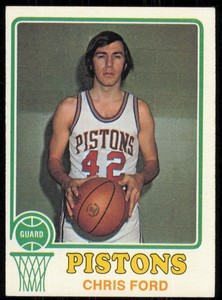 1973-74 TOPPS CHRIS FORD RC DETROIT PISTONS #79 EX-EXMT
