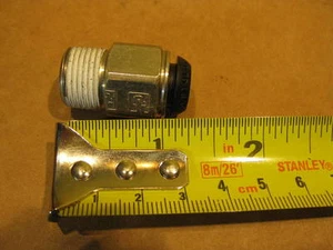 Parker F3PB10-3/8 10mm X 3/8” BSPT Male Connector Brass Push To Connect Prestolo - Picture 1 of 5