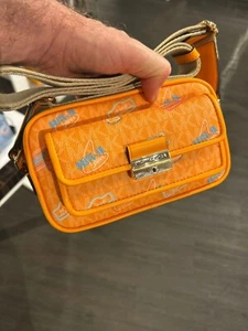 Michael Kors Bradshaw Women XS Camera Purse Handbag Crossbody Bag Pop Orange MK - Picture 1 of 13