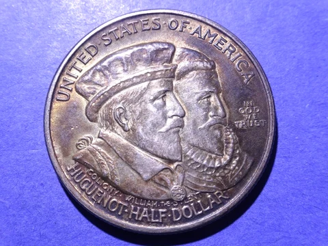 1924 Huguenot Commemorative Half Dollar XF/AU Cover