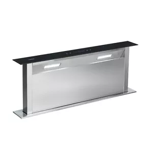 Kochfeld Dunstabzug Downdraft 90 cm 540m³/h Dunstabzugshaube Abzugshaube schwarz - Bild 1 von 8