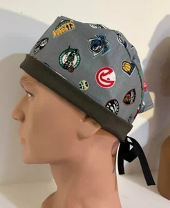 Scrub Hat Cap Hat Nurse Medical Bonnet - Mens SPORTS BASKETBALL - Gray - Chef - Picture 1 of 7