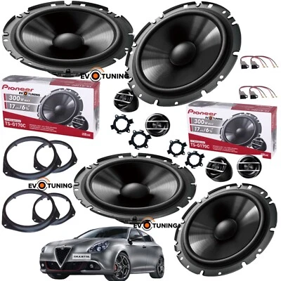 Kit 8 Casse Altoparlanti Pioneer TSG170C Anteriori e Posteriori  Alfa Giulietta - Immagine 1 di 4