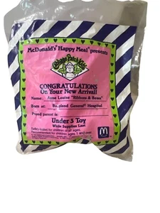 Vtg McDonalds Cabbage Patch Kids Happy Meal Toy Anne Louise Ribbons Bows Under 3 - Picture 1 of 3