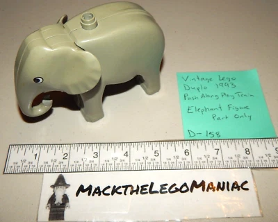 Lego Duplo Vintage Elephant Figure Part Only 1993 Push and Go Express Train 2733 - Image 1 of 4