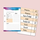 30 Rezeptkarten zum selbst Beschriften DIN A5 inklusive 8 Registerkarten für ein