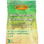 3Pk, Hoover S Canister-Allergen, Paper Bags A109