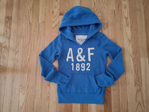 NWT women Abercrombie & Fitch A&F vintage pullover hoodie slim Y2K Junior - Picture 1 of 5