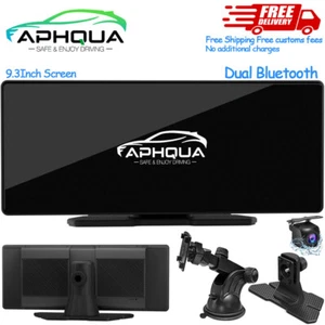 APHQUA 9.3 Inch Bluetooth Car Stereo Radio Wireless Apple Carplay Android Auto - Picture 1 of 8