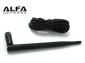 Antenne Alfa 5 dBi + kit de remplacement de câble USB 5' pour AWUS036H AWUS036NHR