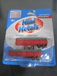 NEU! MINI METAL #51131 FRUEHAUF 32' PLANWAGEN-ANHÄNGER ROT - Bild 1 von 1