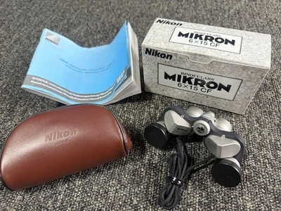 Nikon Mikron 6x15 CF Binoculars  Porro Prism Compact Mini Optics Wide Angle New - Image 1 of 4