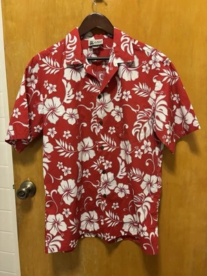 Camisa Hawaiana Vintage Aloha Republic Talla L 100% Algodón Años 90 Hecha en Hawai Foto 1 de 4
