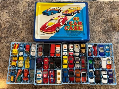 Vintage Lot of 48 Matchbox Die Cast Cars 1960s- 1990s With Car Collectors Case - Image 1 of 4