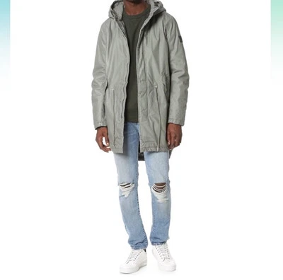 Cheap Monday - Giacca - Uomo Elephant Grey  Long Parka Coat-size L Unisex - Image 1 of 4