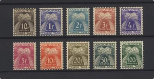 Andorra Französische Jahr 1946 - Yvert TAXE-32/41 MNH - Bild 1 von 2