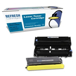 Pack Image Cartouches Refresh TN6600 & DR6000 Compatible avec Imprimantes Brother - Photo 1/7