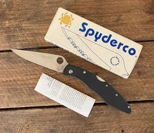 SPYDERCO POLICE G-10 - C07GP  Plain Edge Knife - New in Box - Picture 1 of 13