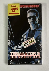 Vintage Terminator 2 Judgement Day VHS Carolco 1st Release 1991 New - Picture 1 of 8