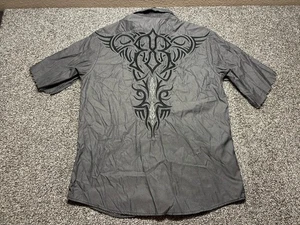 Roar Signature Shirt Mens XL Black Embroidered Button Up - Picture 1 of 14