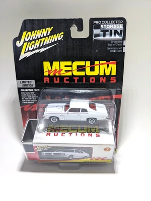 1/64 1974 Pontiac GTO White, Mecum Johnny Lightning Collector Tin JLCT015-A3 New - Image 1 of 4