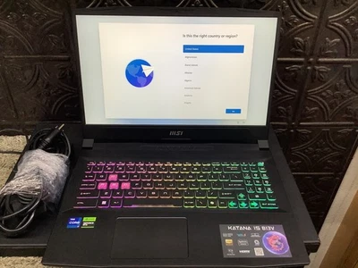 MSI B13VEK-1675US Katana 15 15.6" FHD i7-13620H 3.6GHz NVIDIA GeForce RTX 4050 - Image 1 of 4