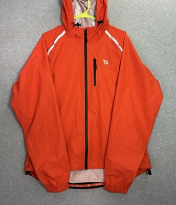 Lot of 2 Baleaf  Men’s Waterproof Windbreaker Size L Orange/Gray Reflective - Image 1 of 4