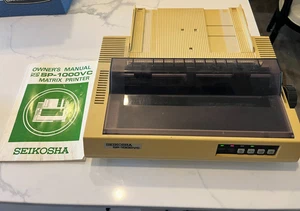 Seikosha SP-1000VC, Dot Matrix Printer -  For Commodore with  Manual Powers ON - Picture 1 of 10