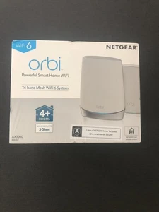NETGEAR Orbi AX3000 Rbk652S-100NAS Router Mesh System -Brand New Sealed- - Picture 1 of 5