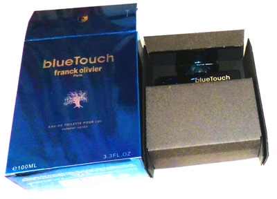 Blue Touch da Franck Olivier 3,3/3,4 oz. Spray masculino Edt novo na caixa - Imagem 1 de 4