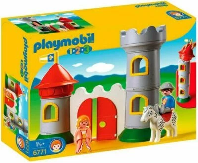 Playmobil 1.2.3 - 6771 MY FIRST KNIGHT'S CASTLE New - Image 1 of 2