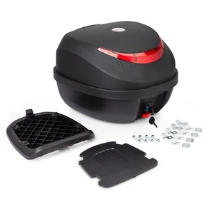 Top Case Baúl Moto Universal Caja 35L Scooter Portaequipaje Soporte Negro - Imagen 1 de 7